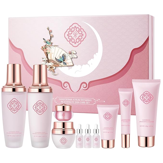 Ganoderma Anti-Aging10-Piece Skincare Set Moisturizing and Rejuvenating Skincare Set For Women Mother's Day Gift