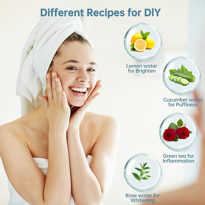 Ice Roller for Face and Eye，Ice Cube Roller Massager for Skin Women Care Tools, Naturally Conditioning De-Puff Eye Bags, Reduce Migraine Pain， Reusable Massage Silicone Ice Mold （Blue）