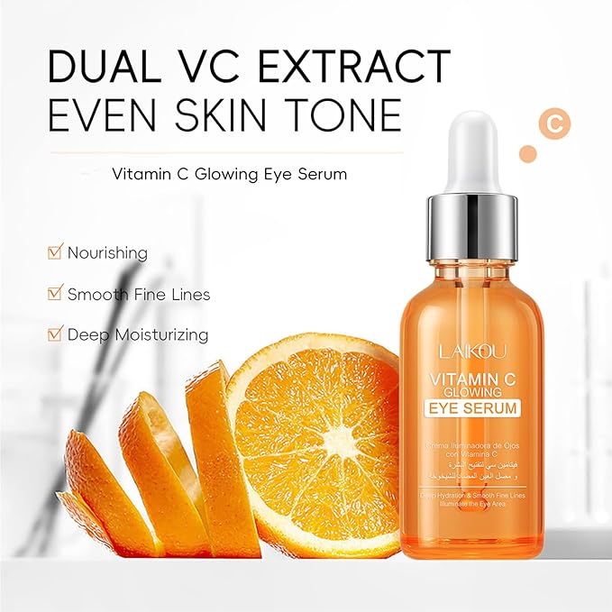 Vitamin C Skin Care Set For Teen Girls, 12 In 1 Vitamin C Birthday Gifts for WomensWith Toner,Cleanser,Toner,Cream,Eye Cream,Sunscreen, Skincare Set For Women 12PCS