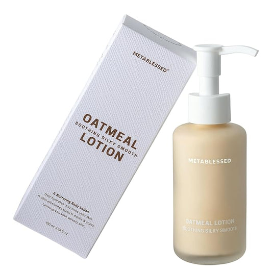 Organic Oatmeal Lotion - Nurtures Dry Itchy Skin Plant-Based Body Moisturizer with Aloe Vera + Shea Butter 3.38 fl. oz