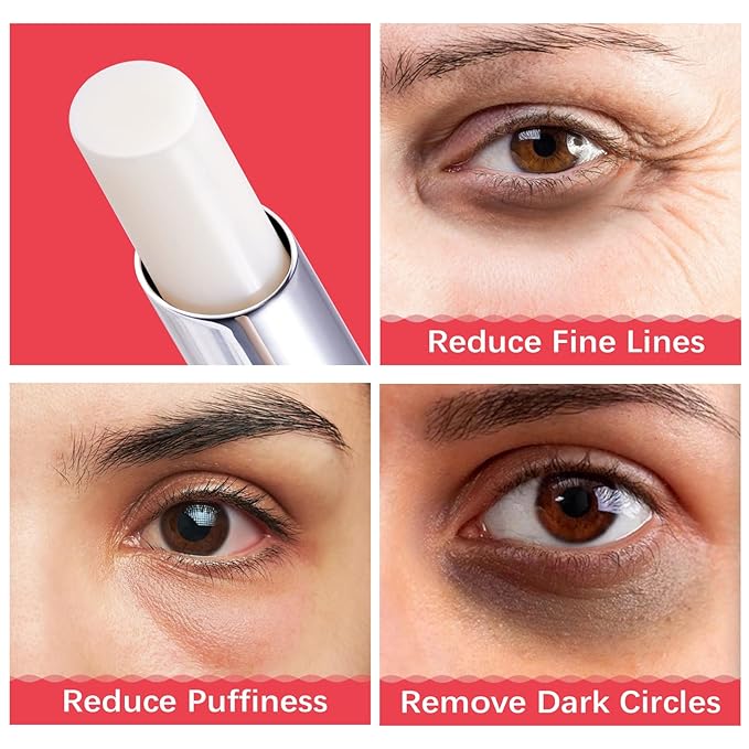 Eye Brightener Stick, Eye Cream for Wrinkles, Vitamin A, C, E and Peptides Minimizes Smoothens Wrinkles in 3-4 weeks (Retinol Eye Stick)