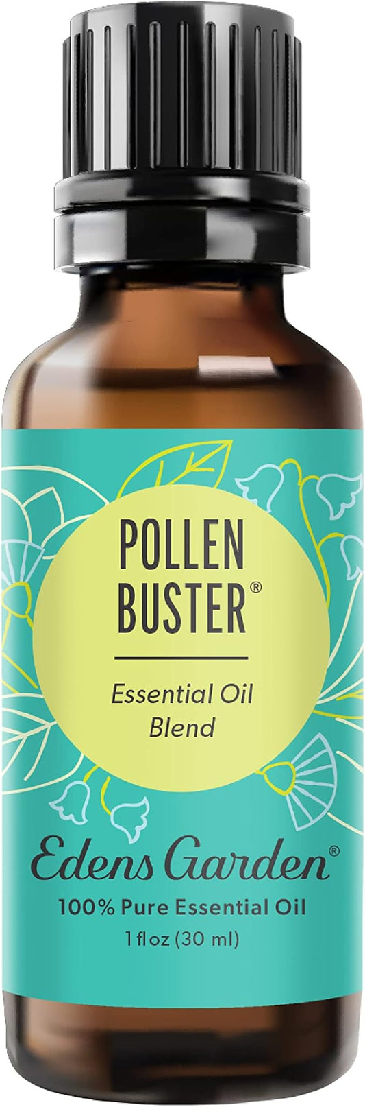 Edens Garden Pollen Buster Essential Oil Blend- 100% Pure Premium Grade, Undiluted, Natural, Therapeutic, Aromatherapy, The Best for Skin, Humidifiers, Kid Safe 30 ml (1 fl oz)