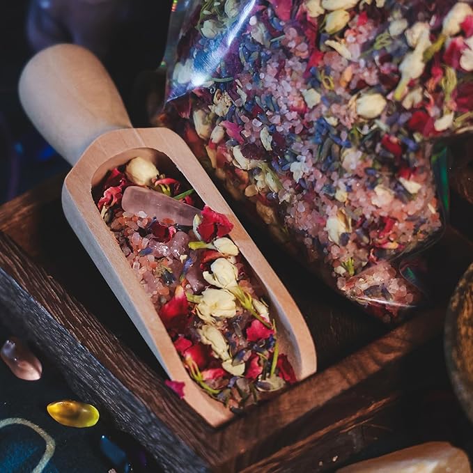 Natural Bath Salts, Botanical Bath Tea, Herbal Bath Tea, Salt Soak, Ritual Bath Salts, Self Care Set, Spiritual Bath Soak, Ritual Herbs
