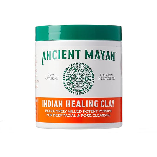 Kiss Ancient Mayan Indian Healing Clay, 100% Natural, For Deep Facial and Pore Cleansing, Deep Hair Conditioning (16 oz.)