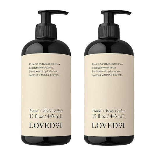 Hand & Body Lotion, John Legend Skincare, Fragrance-Free, Daily Lightweight Cream, Formulated with Shea Butter & Vitamin E, 2-Pack (15 oz each)