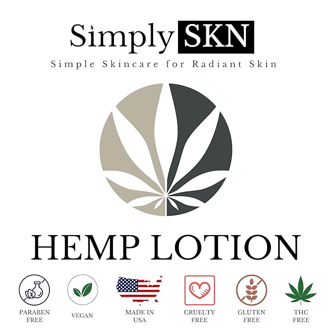 Original, Daily Moisturizing Hemp Body Lotion with Natural Hemp Seed Oil, Shea Butter and Jojoba Oil, Cucumber and Chamomile Scent, 17 fl. oz, Made in USA