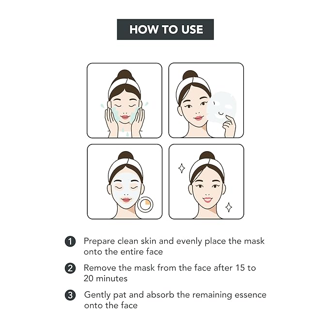 SKIN627 Bulk 24PK Face Masks Skincare, Facial Mask, Sheet Masks Korean (24PK Hyaluron with Squalane)