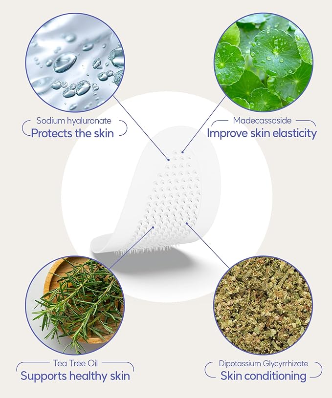 Dissolving Microdart Depuffing Patches for Under Eye and Smile line with Hyaluronic Acid and Tea Tree - 3 pairs - Anti wrinkle patches for face overnight