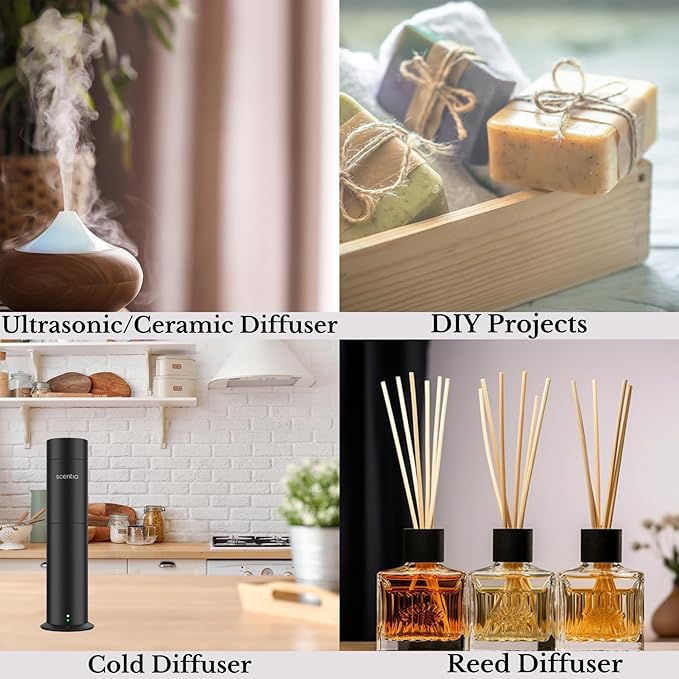 Hotel Diffuser Oil | Aromatherapy Fragrances Inspired by 5-Star Hotels | Luxurious Scents Gift Set - 3 x 20ml Bottles Set - The 1 Hotel Miami, W Hotel, The Ritz Carlton