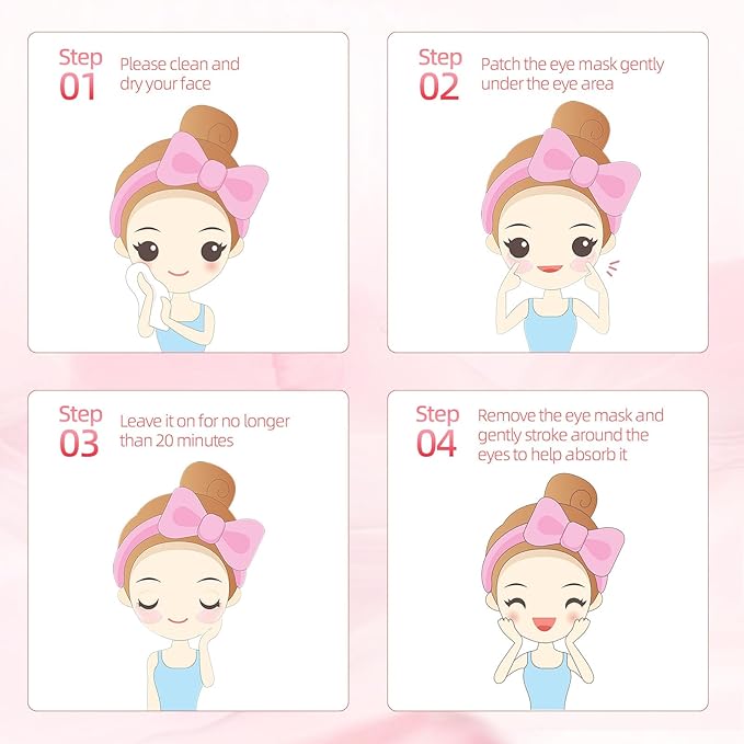 Under Eye Patches (30 Pairs), Eye Mask for Puffy Eyes, Dark Circles,Bags and Wrinkles with Collagen,Relieves Pressure and Reduces Wrinkles