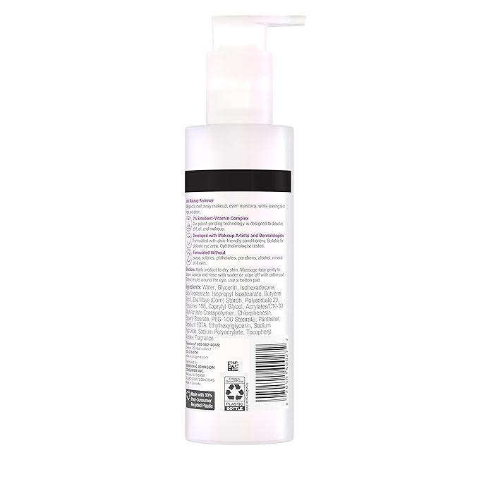 Neutrogena Makeup Melting Refreshing Jelly Cleanser, 7% Emollient-Vitamin Complex, Gentle Face & Eye Makeup Remover to Melt Stubborn Makeup, Cleanse & Condition Skin, Oil-Free, 6.3 fl. oz