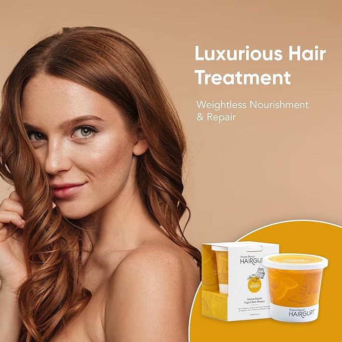 Intense Repair Yogurt Deep Conditioner Treatment Hair Masque - Best Hair Mask for Thicker, Fuller Hair, Organic Oils for Bleached Hair, Protein Hair Mask With Prebiotics, Anti Frizz Hair Mask