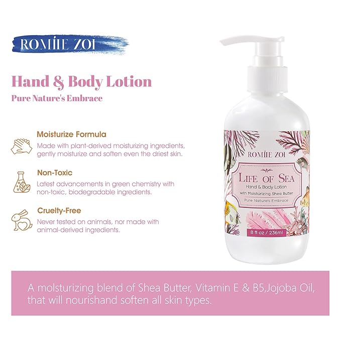Daily Hand & Body Lotion with Moisturizing Shea Butter - Life of Sea - 236 ML / 8 FL OZ