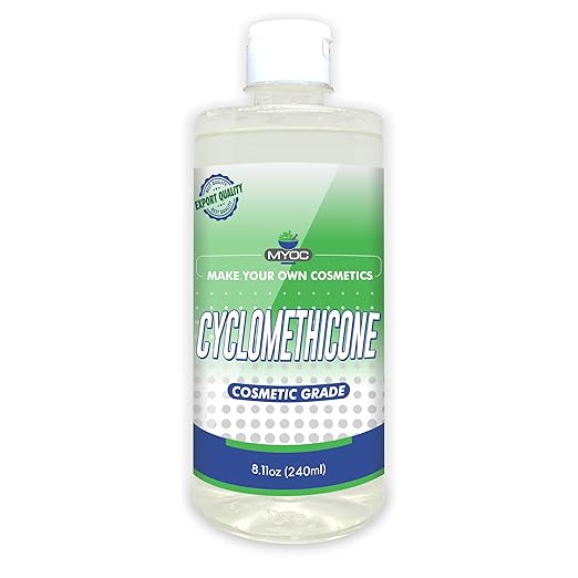 Cyclomethicone Liquid, Cosmetic Grade for Hair Serum, Skin, Spray, Making Cosmetic, Cyclomethicone Bulk- 8 Oz
