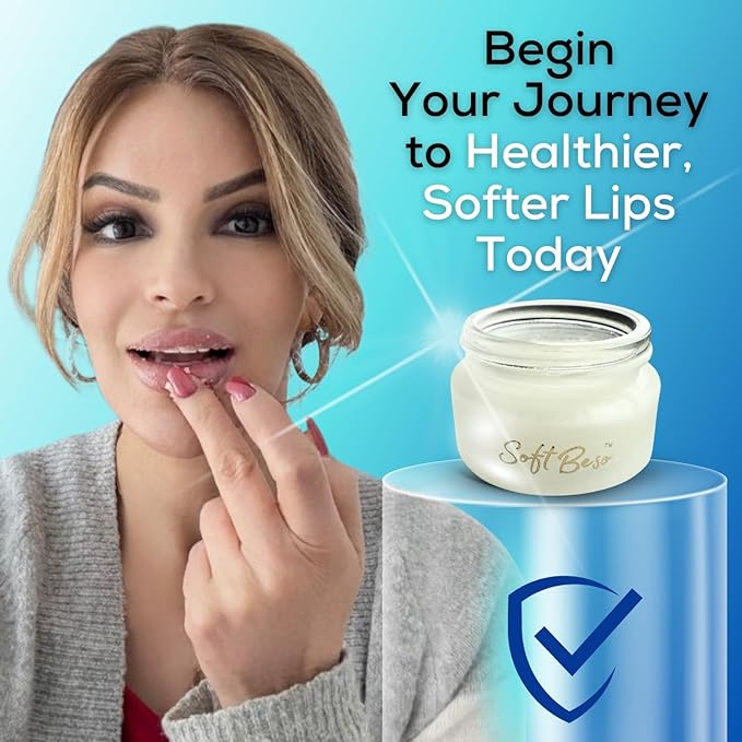 SoftBeso by AlignerOff Sugar Lip Scrub – Vanilla Lip Exfoliator for Dry, Chapped Lips – Moisturizing Formula with Vitamin E, Coconut, Jojoba & Olive Oils – For Men & Women – Ideal Mother’s Day Gift
