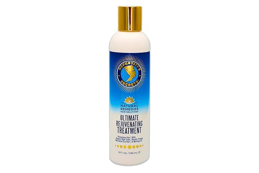 Nefertiti's Secrets Rejuvenating Treatment for Women and Men, Moringa Oil & Keratin Protein Energizing Conditioner, For Dry & Damaged Hair, Natural Moisturizer, Hair Therapy, 8 Oz / 236 mL