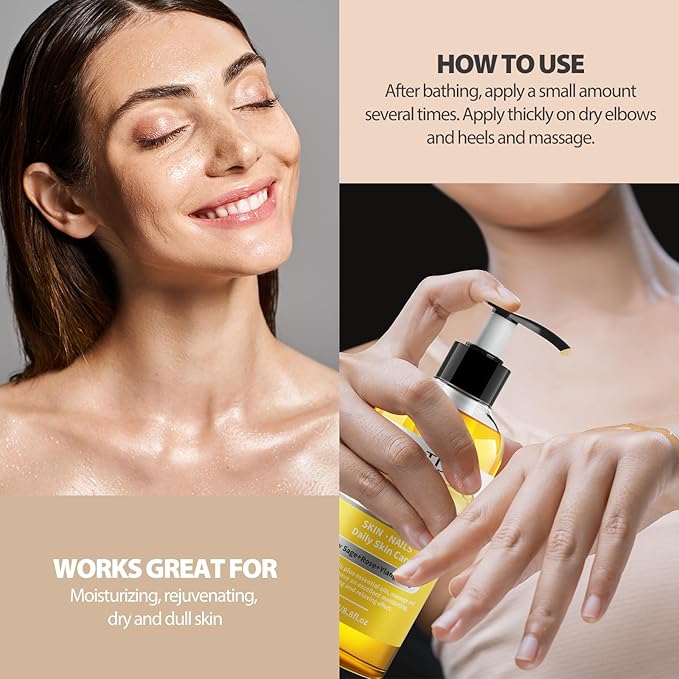 Vanilla Body Oil & Ylang Ylang Body Oil 260ML, Premium Body Oil for Moisturizing Skin