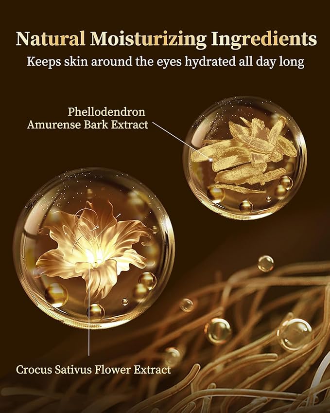 Eye Cream Anti Aging with 30% C-Xyloside Solution, Supramolecular Infiltration Technology for Wrinkles, Caffeine Eye Cream for Dark Circles and Puffiness