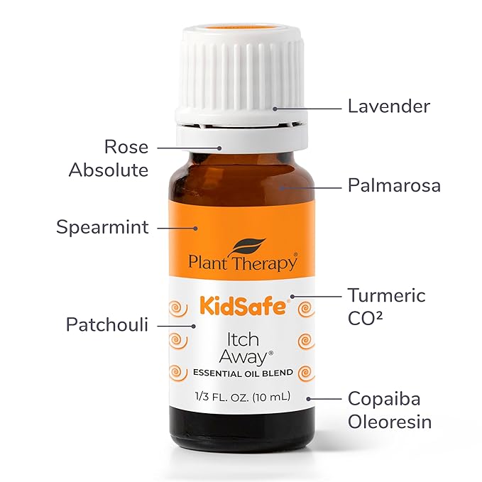 Plant Therapy KidSafe Itch Away Essential Oil Blend 10 mL (1/3 oz) 100% Pure, Undiluted, Therapeutic Grade