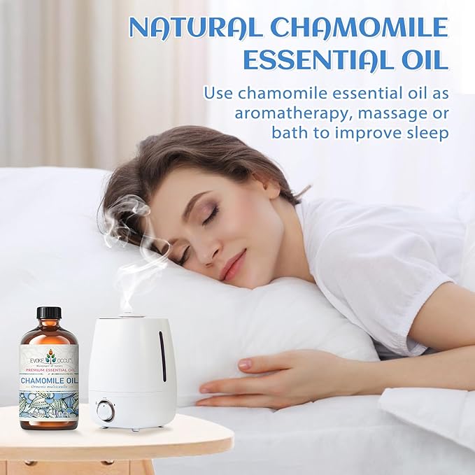 EVOKE OCCU Chamomile Essential Oil for Skin Hair Diffuser Candle Soap Making - 4 FL Oz