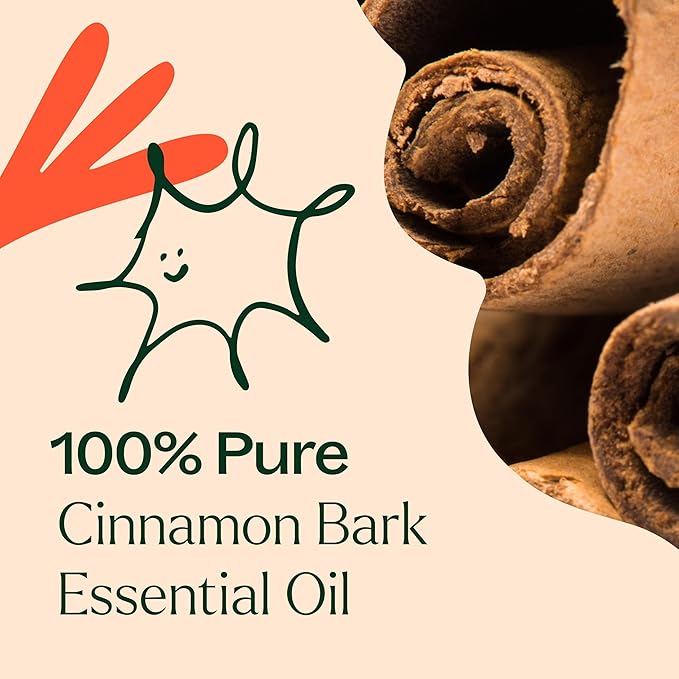 Plant Therapy Cinnamon Bark Essential Oil 10 mL (1/3 oz) 100% Pure, Undiluted, Cinnamon Oil for Diffuser, Spray, Candle Making, Spicy, Sweet Scent, Therapeutic Grade