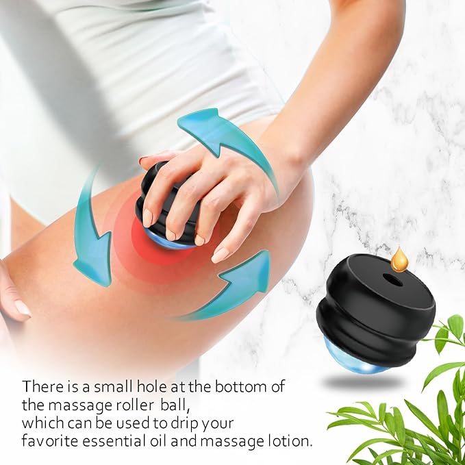 Massage Roller Ball - Physical Massage Therapy Ball Set for Sore Muscles,Joint Pain Relief Relaxing,Full Body Deep Tissue Massage