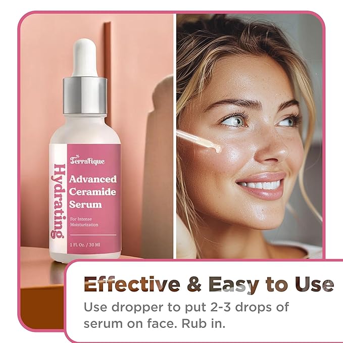 Advanced Ceramide Serum - Hydrating - Also Contains Vitamin C, Niacinamide - Ceramide Moisturizer - 1 Fl Oz - Pack of 1