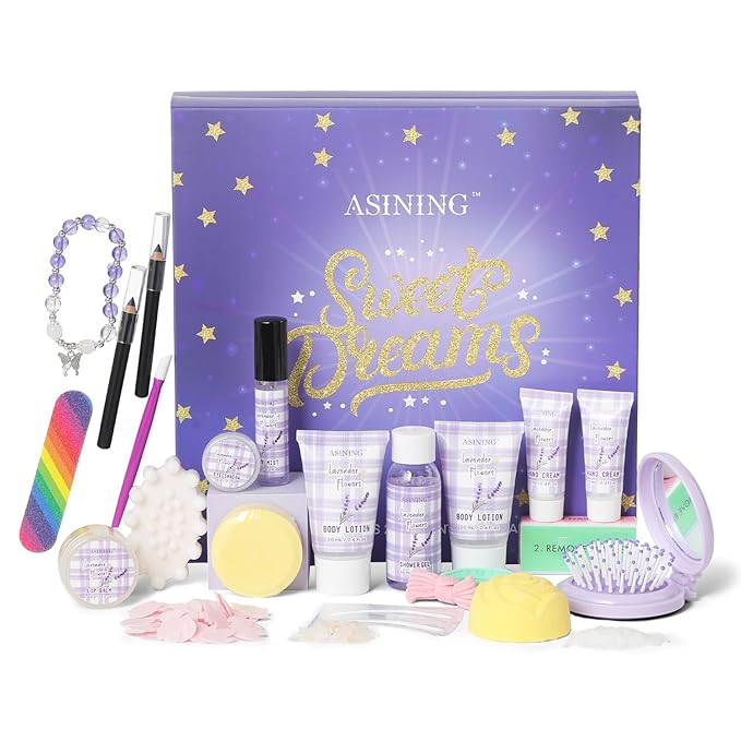 Beauty Advent Calendar 24 Days of Holiday Advent Calendar for Women, Mom, Wife, Her Holiday Gift,Pamper Kit- Unique Lavender Spa Gifts Basket Set Self-Care Spa Set – Body Care Skin Care