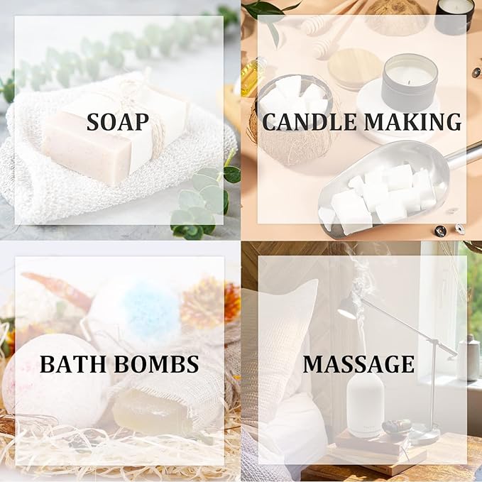 SALKING Winter Set of Scented Oils, Premium Fragrance Essential Oils Gift Set for Diffuser, Soap & Candle Making Scents - Cinnamon, Christmas Wreath, Sugar Cookie, Cranberry, Peppermint, Gingerbread