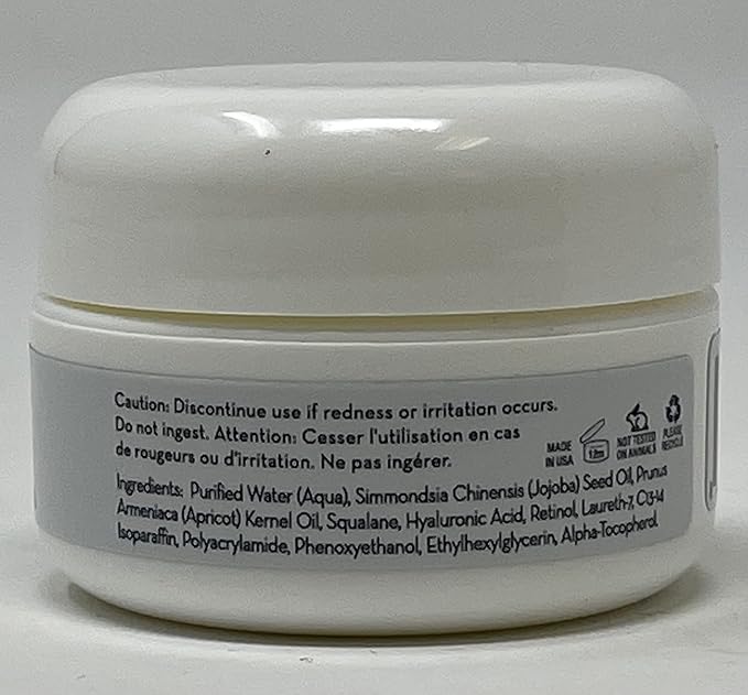 Retinol Cream For Face & Eye 3% Blend | Natural Anti Aging w/Jojoba Oil, Apricot Oil, Hyaluronic Acid & Squalane | Helps Smooth Fine Lines & Wrinkles & Brightens for Younger Skin
