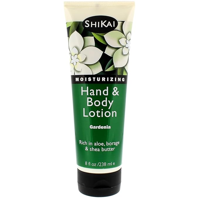 ShiKai - Gardenia Hand & Body Lotion, Plant-Based, Perfect for Daily Use, Rich in Botanical Extracts, Makes Skin Softer & More Hydrated, Mildly Formulated for Dry, Sensitive Skin, Thick Texture (8 oz)