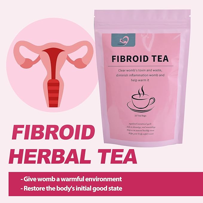 Aromlife Natural Fibroid Tea Pack of 2, Fibroid Shrink & Ovarian Cysts Natural Remedy, Fertility Tea for Women Conception and Hormone Balance with Brown Sugar, Flos Lonicerae