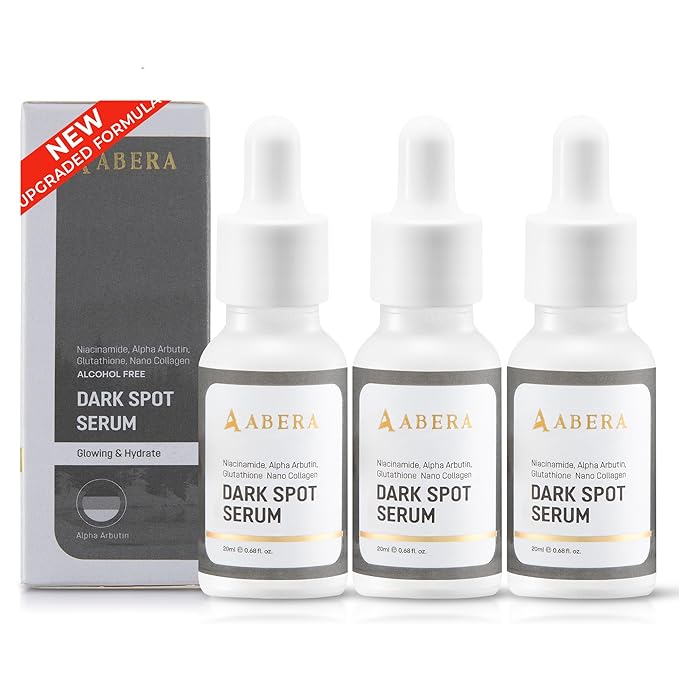 Abera Dark Spot Serum for Face, Dark Spot Corrector, Melasma & Age Spot Treatment, Boost Moisturization & Pore Minimize, All Skin Types, 0.68 fl Oz, Set of 3