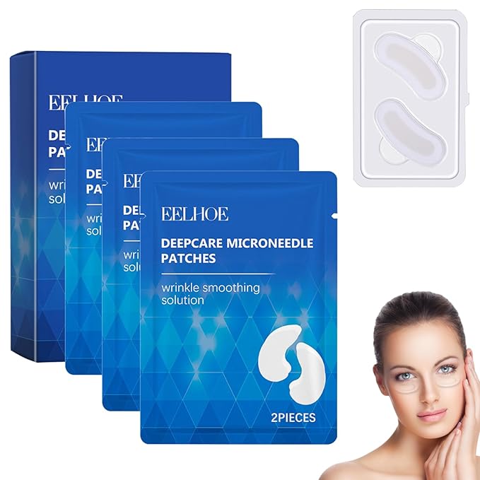 Malora Microglow Eye Patches, Malora Eye Patch, Deep Moisturize Microglow Patches, for Wrinkles, Dark Circles and Puffiness Wrinkle Eye Bags
