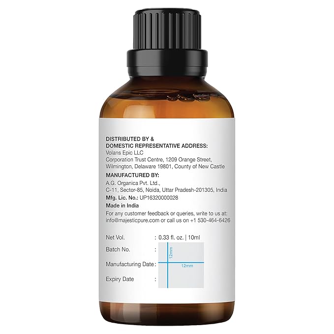 Majestic Pure Lemon Essential Oil - 100% Pure Lemon Oil for Aromatherapy, Massage & Topical Uses, Perfect for Diffuser & Essential Oil Diffuser - 1 Fl Oz