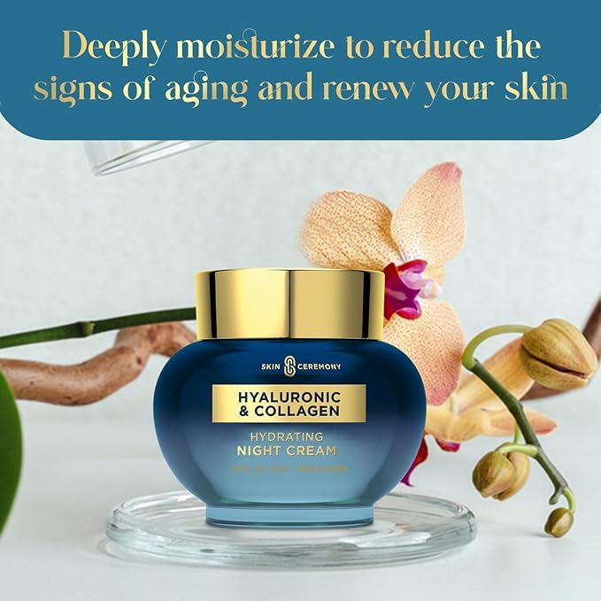 Hyaluronic Acid & Collagen Face Moisturizer - Long-Lasting Hydration, Skin Firming, Anti-Aging - Dermatologist Tested, Cruelty-Free Korean Skin Care for All Skin Types - 1.69 Fl. Oz