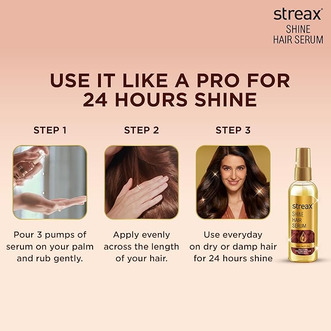 Hair Serum Enriched with Walnut Oil Gives Frizz-free Satin Smooth Hair 90 ML