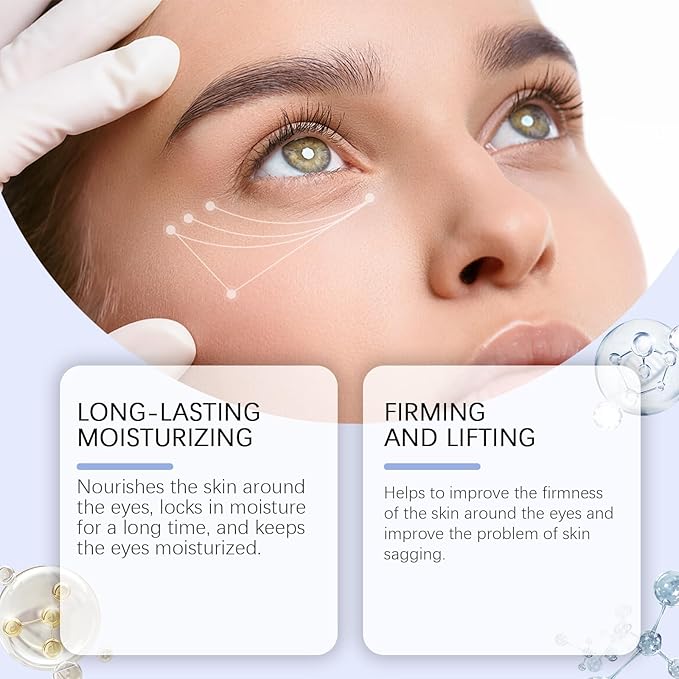 Coffee Beef Tallow Eye Cream for Dark Circles, Beef Tallow for Skin,Organic Grass Fed Beef Tallow Eye Cream, Rapid Wrinkle Repair, Daily Anti-Aging Under Eye Cream, Tired Eyes, Fragrance Free,