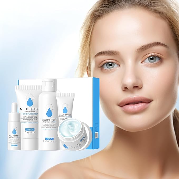 Skin Care, Skin Care Set, Skin Care Kit Moisturizing with Cleanser, Toner, Serum, Cream, Eye Cream Women Beauty Gift Sets 5pcs for Women Teen Girls Mom Daughter Mother's Day Birthday Christmas