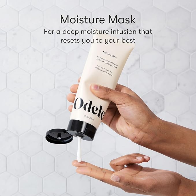 Moisture Hair Mask, Conditioner Treatment with Jojoba and Argan Oils for All Hair Types + Textures, 8 Fl Oz