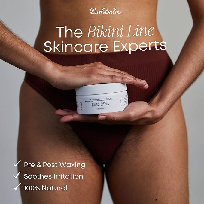 Bushbalm Dark Spot Exfoliating Scrub - Natural Body Scrub Exfoliant to Hydrated, Soften and Enhance Glow in Skin - Bermuda 236 ml