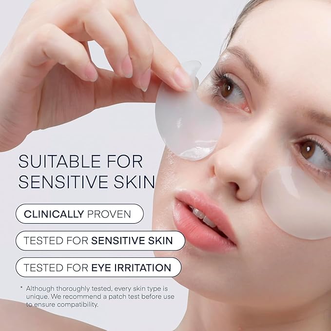 Under Eye Patches Korean Skincare: Self Care Kit for Puffy Eyes, Dark Circles, Fine Lines & Wrinkles - 180 Pcs Hydrogel Eye Mask with Collagen, Caffeine, Hyaluronic Acid & Vitamin C for Radiant Eyes