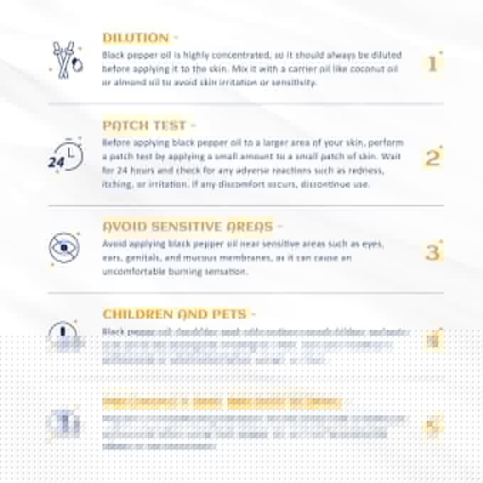 HIQILI 1 Fl Oz Black Pepper Essential Oil, 100% Pure Natural for Aromatherapy, Diffuser - 30 ML