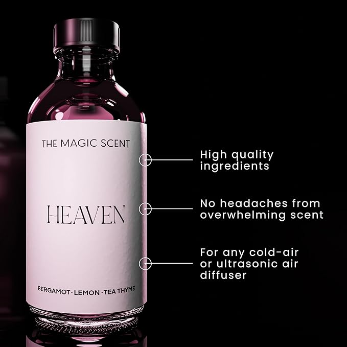 Heaven Diffuser Oil Scent - Cold-Air & Ultrasonic Fragrance Oil for Diffuser Inspired by The Aria Hotel, Las Vegas - Essential Oils for Diffusers Aromatherapy - 8.5 fl oz, 250 mL