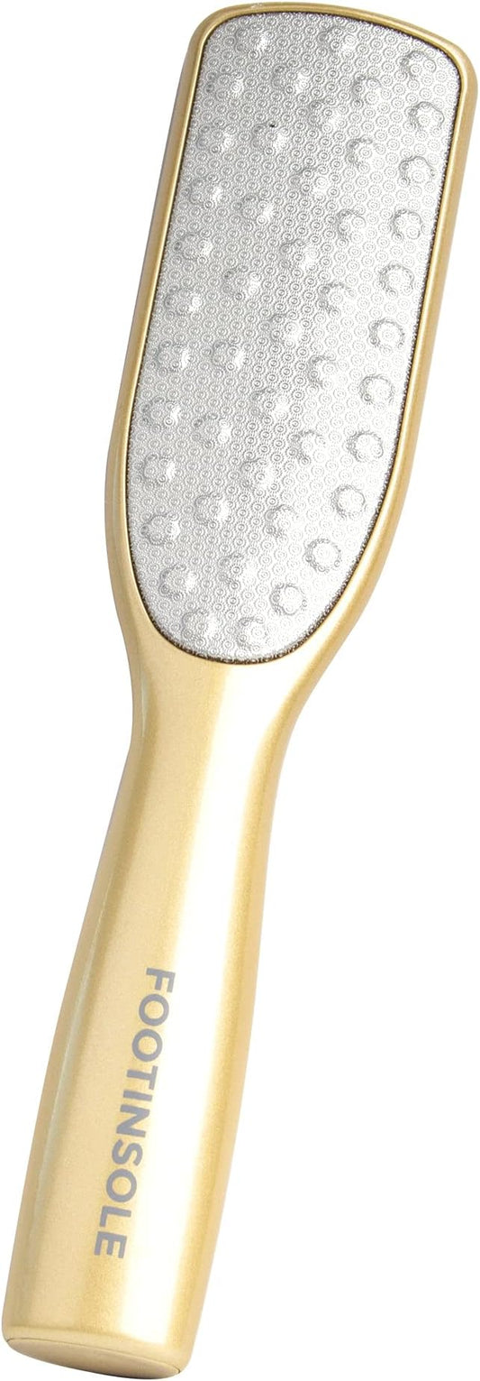 Professional Dual-Sided Foot File : The Essential Callus Remover for Effortlessly Smooth and Soft Feet (Gold)