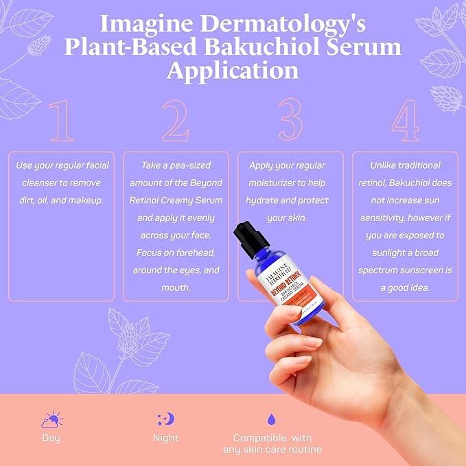 Beyond Retinol Bakuchiol Creamy Serum - G3L Delivery System for Anti-Aging & Anti Wrinkle - Bakuchiol Moisturizer, Bakuchiol Serum, Bakuchiol Retinol Alternative - Bakuchiol Oil, 2 fl oz/59.4 ml