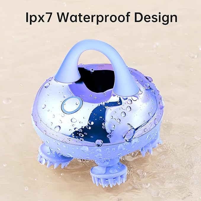 COMFIER Cordless Scalp Massager Hair Growth with 3 kneading Modes,Waterproof Head Massage with 8 Claws for Deep Cleansing,Body Cat Head Scratcher,Gift for Women