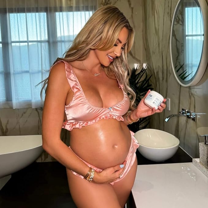 Bumpology Bump Butter Stretch Mark Moisturize Cream | 2-in-1 Powerful Butters + Oils | Physician Formulated | Hydrating Body Cream Butter Lotion | Made in USA | Pack of 4 Jars