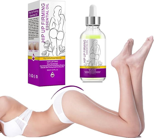 Safudan Hip Plump Up Oil,Firming Body Oil, Natural Herbal Hip Lift Buttock Massage Oil, Butt Firming Enhancement Essential Oil for Women, Firming & Lifting Fast (1 PCS)