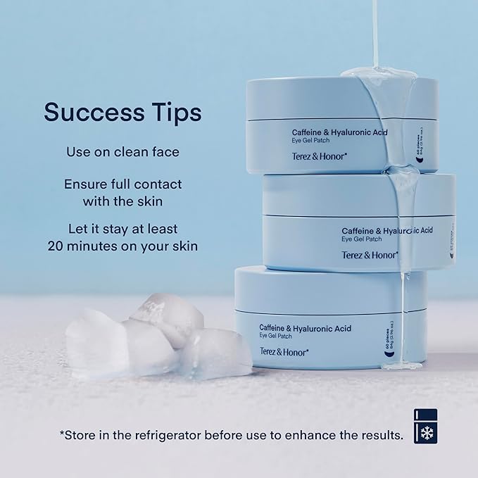 Under Eye Patches for Dark Circles: Puffiness & Eye Bag Treatment Gel Mask with Caffeine Hyaluronic Acid Niacinamide - Undereye Brightening Hydrating Anti-Wrinkle & Cooling - Korean Skincare, 30 Pairs